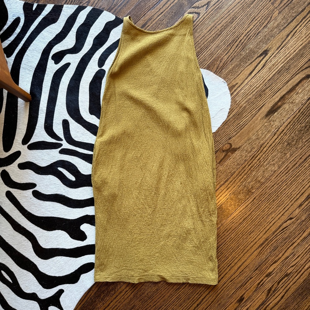 Black Crane Cocoon Style Sleeveless Dress